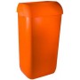 6 X Marplast Afvalbak Oranje compleet met muurbeugel
