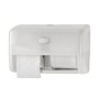 Duo Toiletrolhouder Dispenser Pearl wit voor Coreless toiletpapier