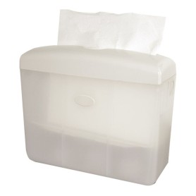 Handdoekdispenser Pearl wit tafelmodel voor Multifolded handdoekjes